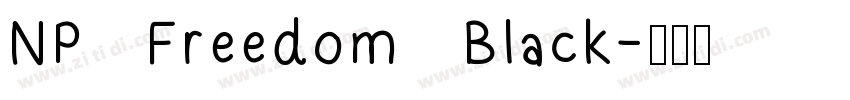 NP Freedom Black字体转换